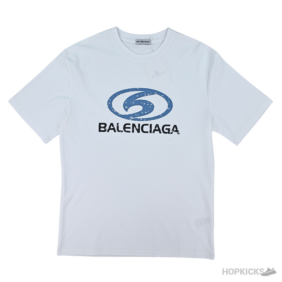 Balenciaga Printed White T-Shirt (Imported Premium Finish)
