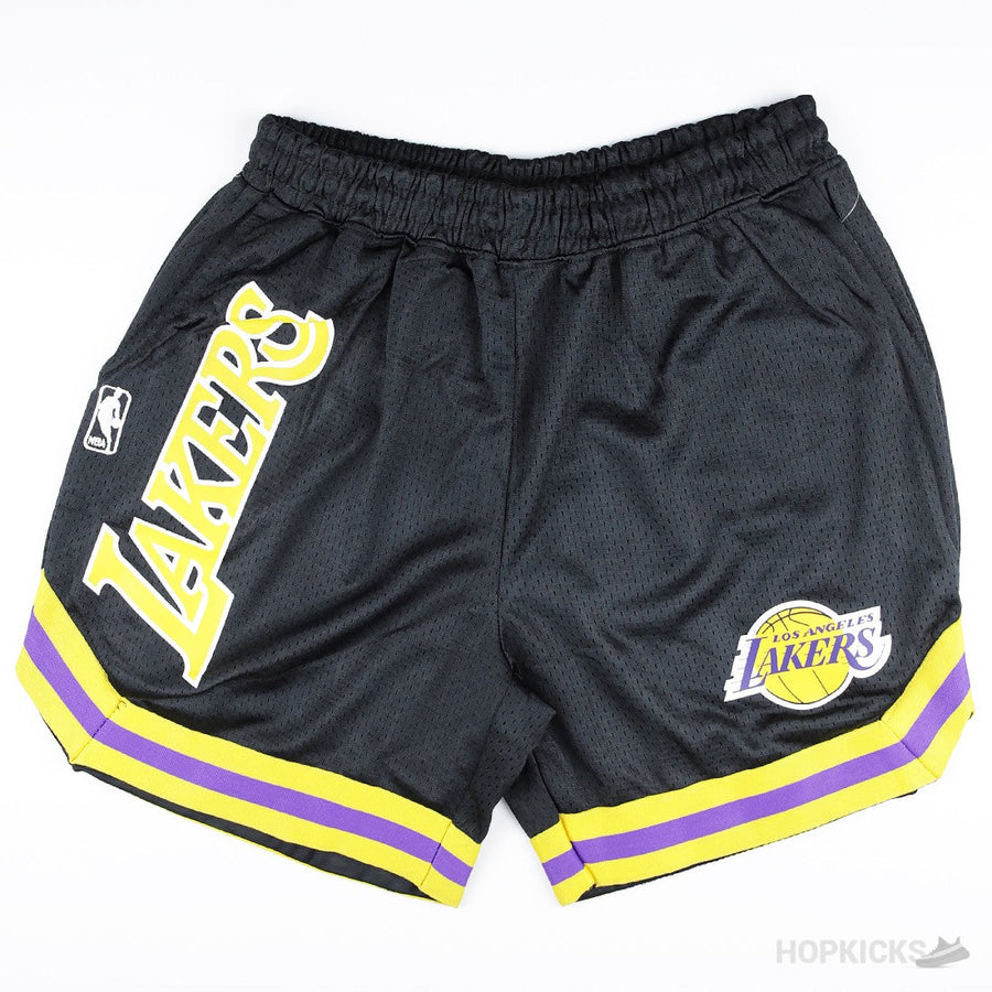Lakers NBA Yellow and Blue Strips Shorts | Original Product