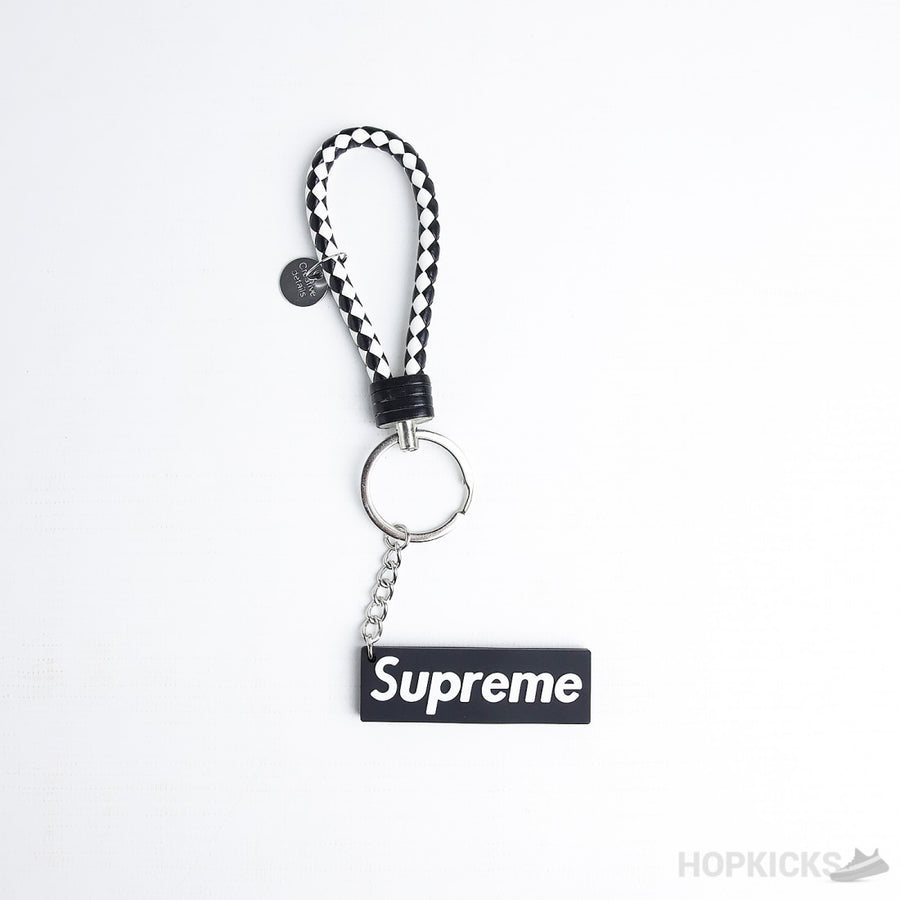 SPRM Black And White Rope keychain