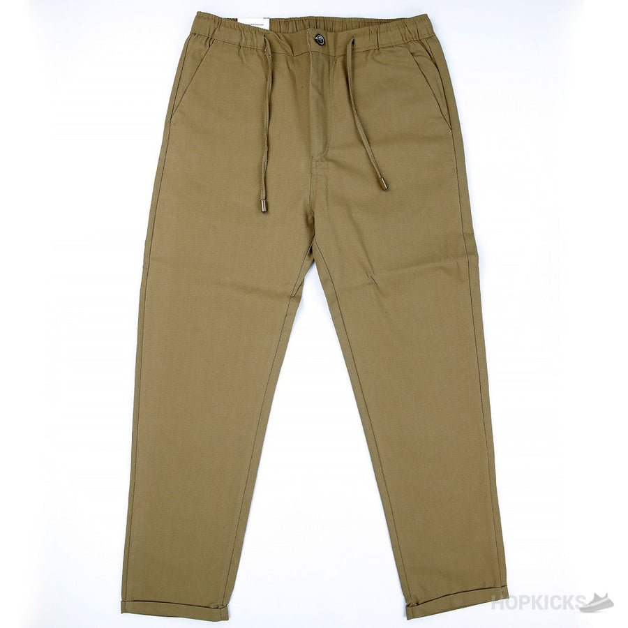 Zara Relaxed Fit Linen Pants (Brown)