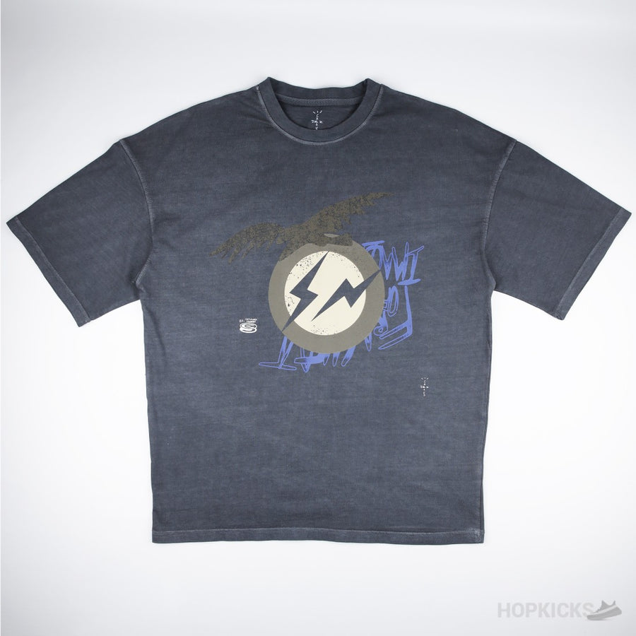 TS Cactus Jack For Fragment Create T-shirt Washed Black