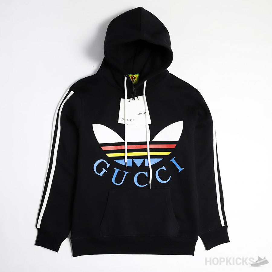 G.U.C.C.I x Adidas Cotton Black Multicolor Hoodie