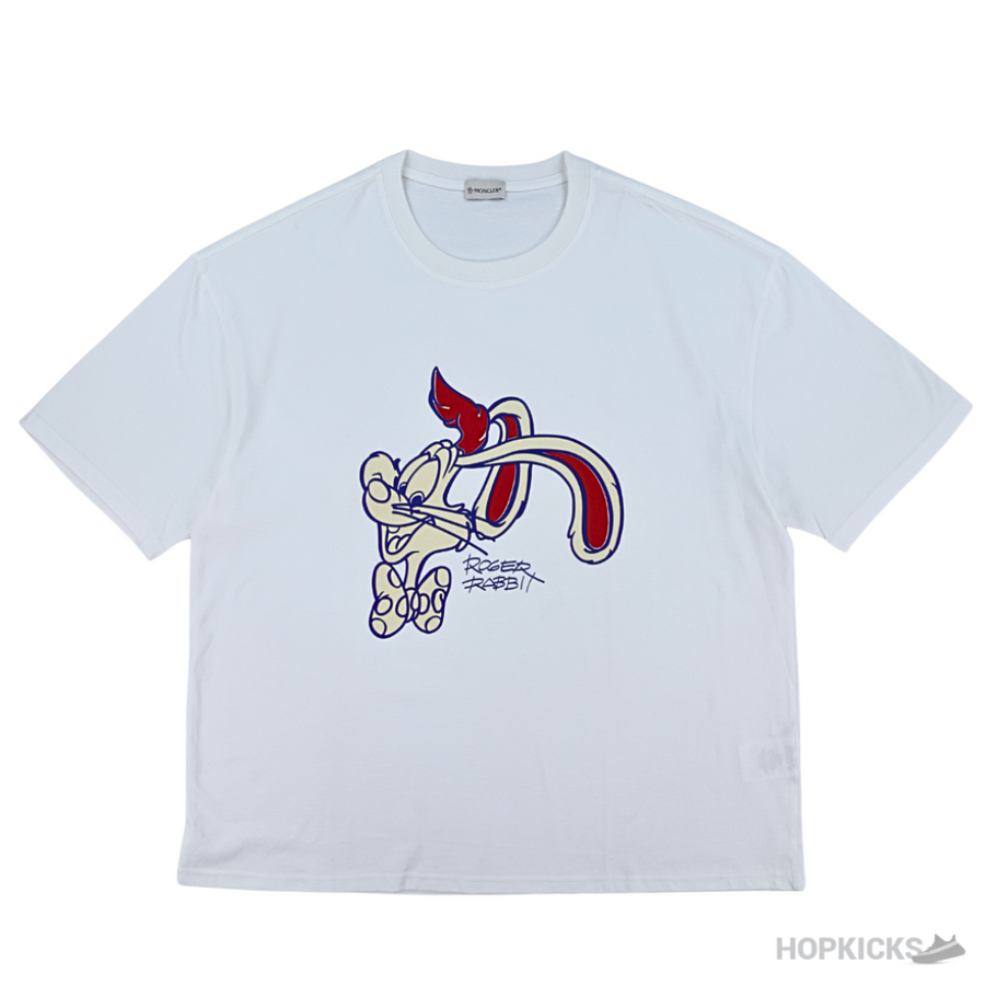 Moncler Bunny Printer White T-Shirt (Imported Premium Finish)