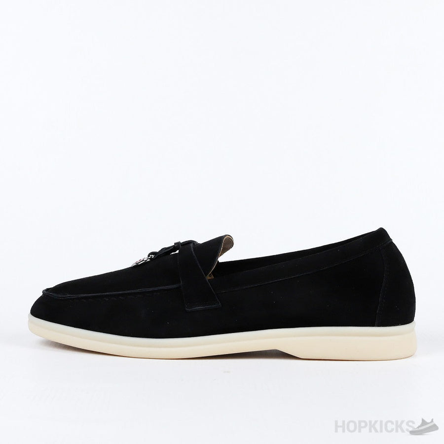 Loro Piana Black Summer Charm Loafer