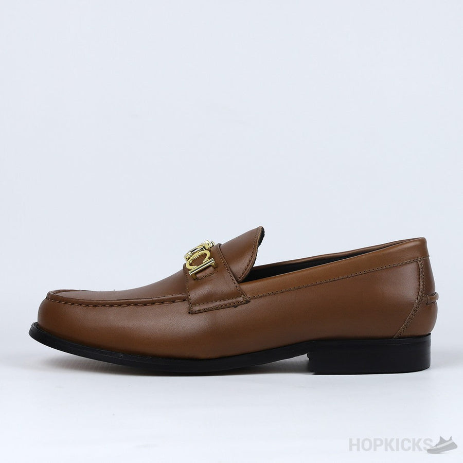G.U.C.C.I Cara Logo Brown Loafer (Dot Perfect)
