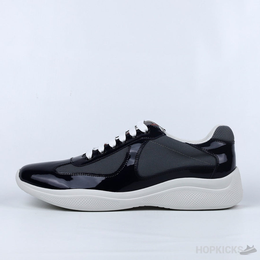 Prada Patent Leather Royal Blue Sneakers'