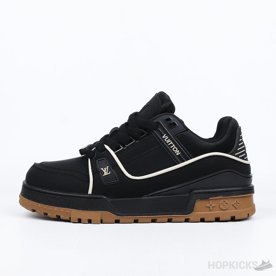 LV Trainer Maxi Black Brown Suede (Premium Plus Batch)