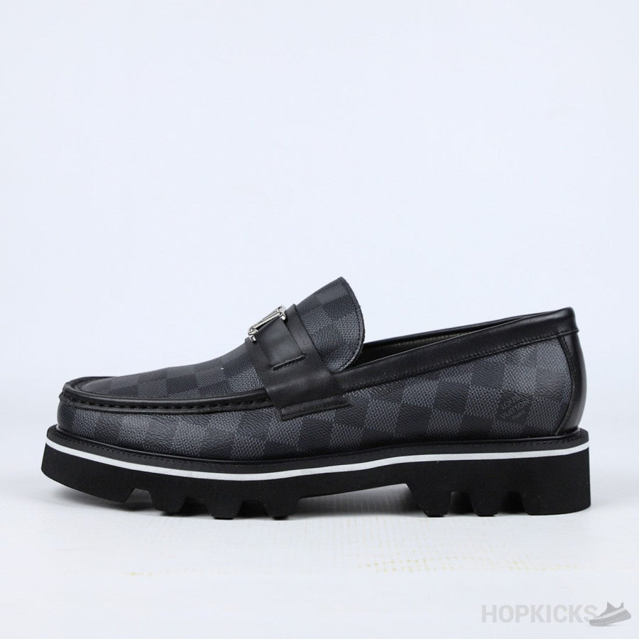 L.V Calf Leather Loafers