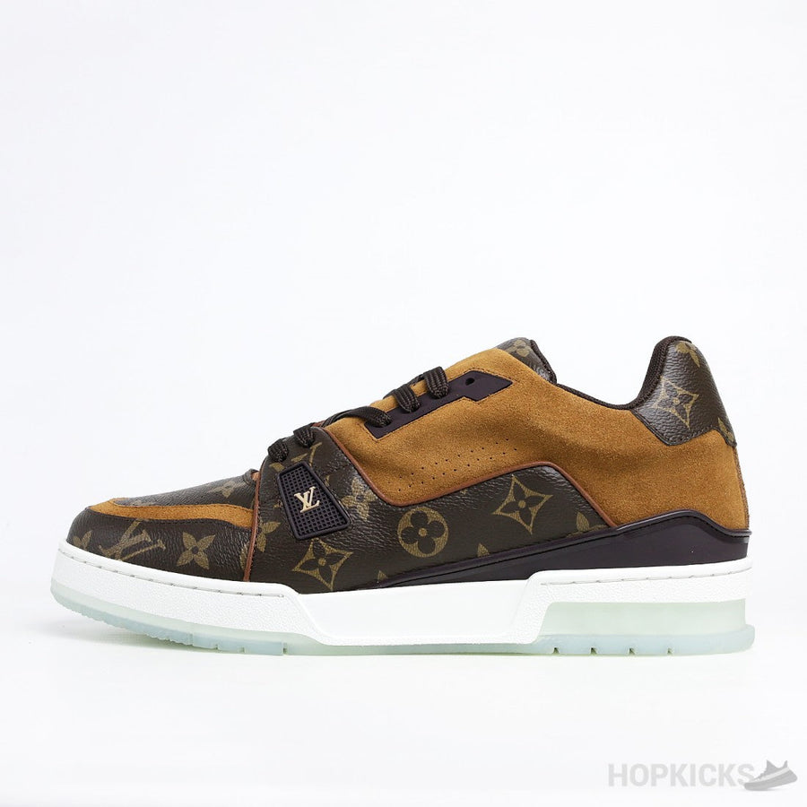 L.V Trainer Suede Brown (Transparent Sole)