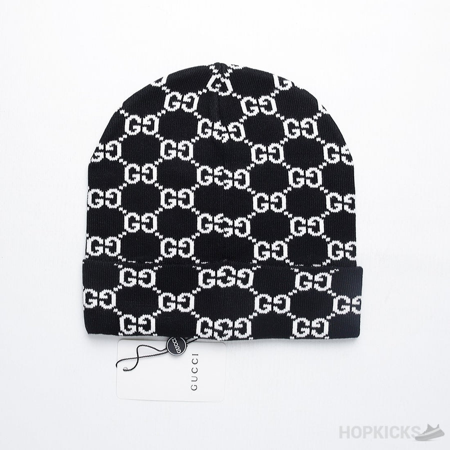 GCC Interlocked Logo Woolen Hat in Black