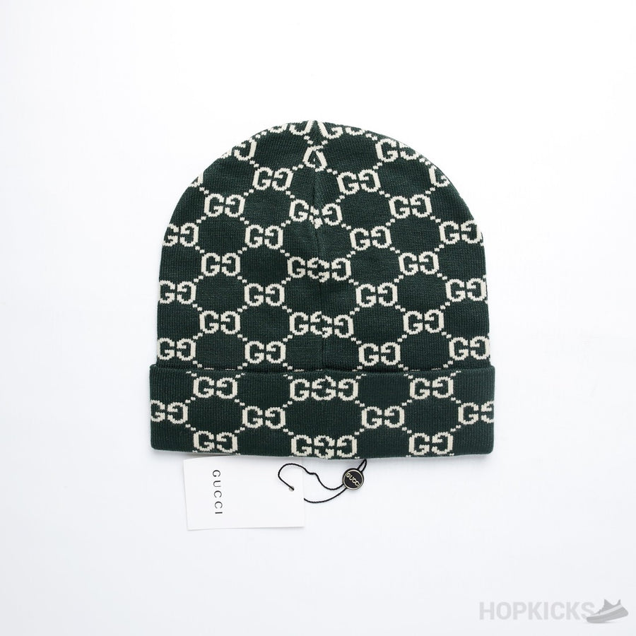 GCC Interlocked Logo Woolen Hat in Green
