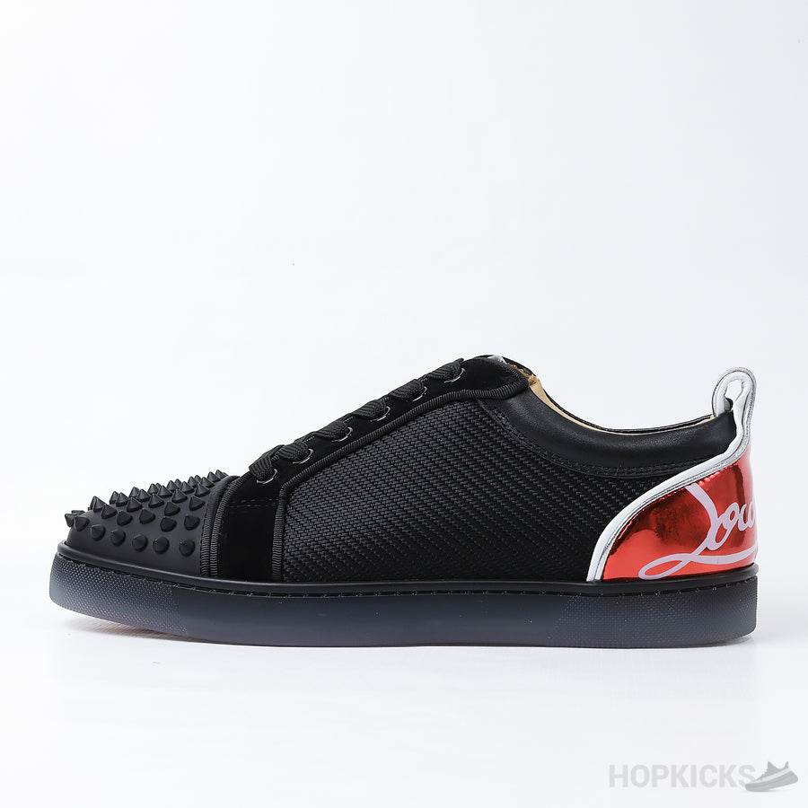 CL Louis Junior Spikes Black Red (Dot Perfect)