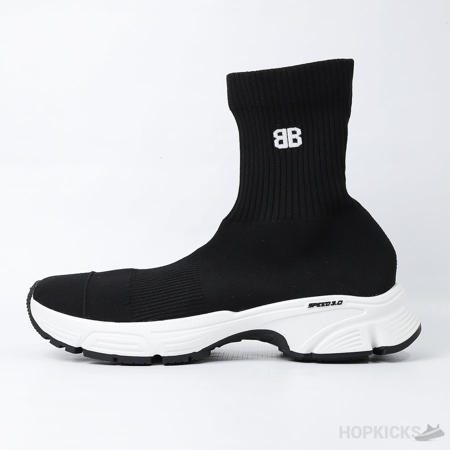 Bale*ciaga Speed 3.0 Black White (Dot Perfect)