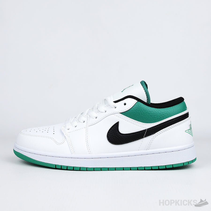 Jordan 1 Low White Lucky Green Black (Premium Batch)