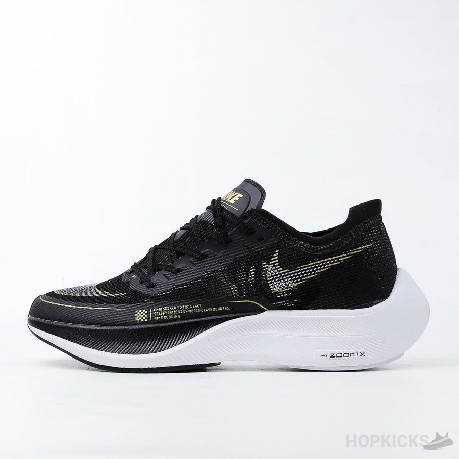 NK ZoomX Vaporfly Next% 2 Black Metallic Gold Coin (Dot Perfect)