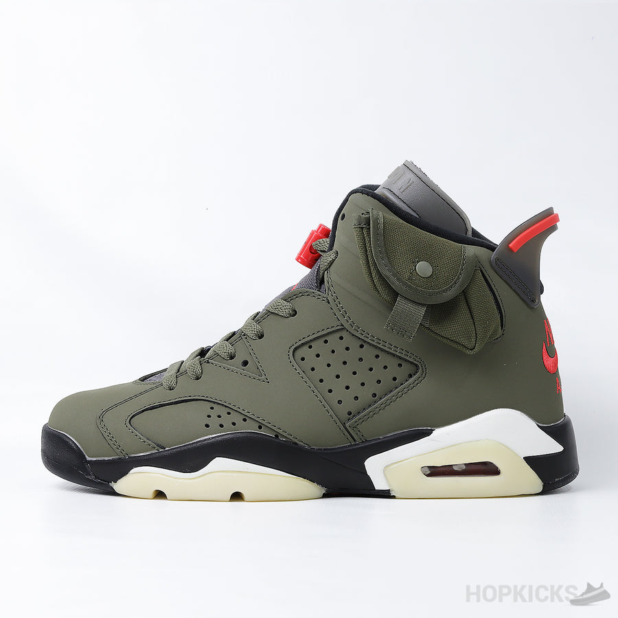 TS x Jordan 6 Retro 'Olive' (Premium Batch)