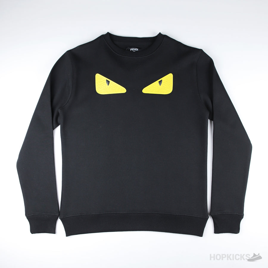 FND Bag Bugs Eyes Rubber Eyes Sweatshirt Black