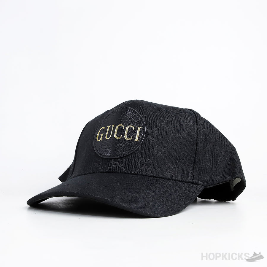 GCC GG Canvas Baseball Black Cap
