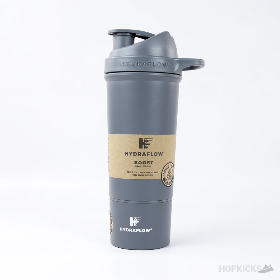 Hydraflow 32oz Insulated Protein Shaker Bottle Gray