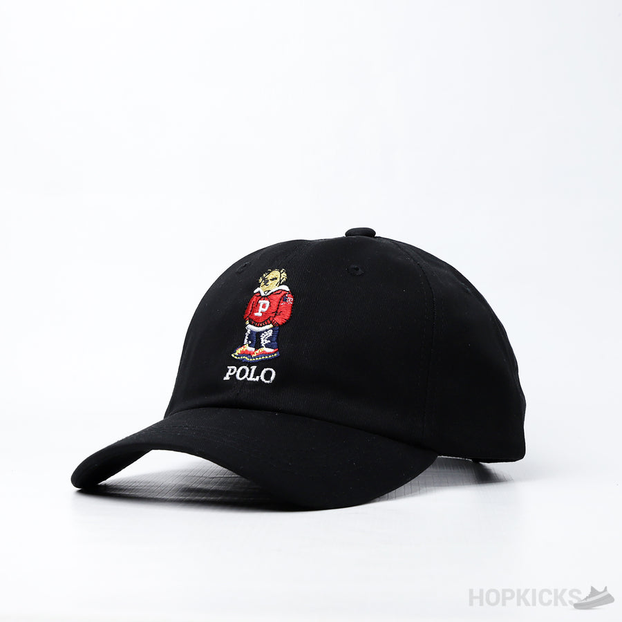 Ralph Lauren Black Polo Bear Cap
