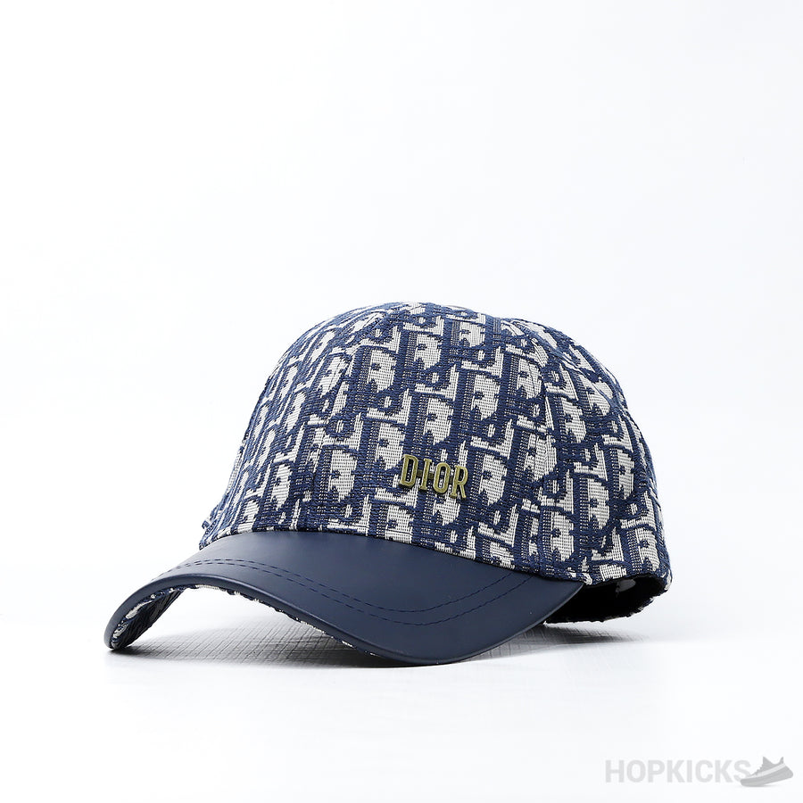 CD Monogram Logo Navy Blue Cap