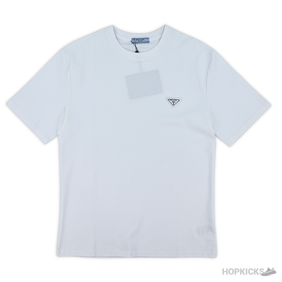 PRD Emblem Stitched White T-Shirt (Imported Premium Finish)