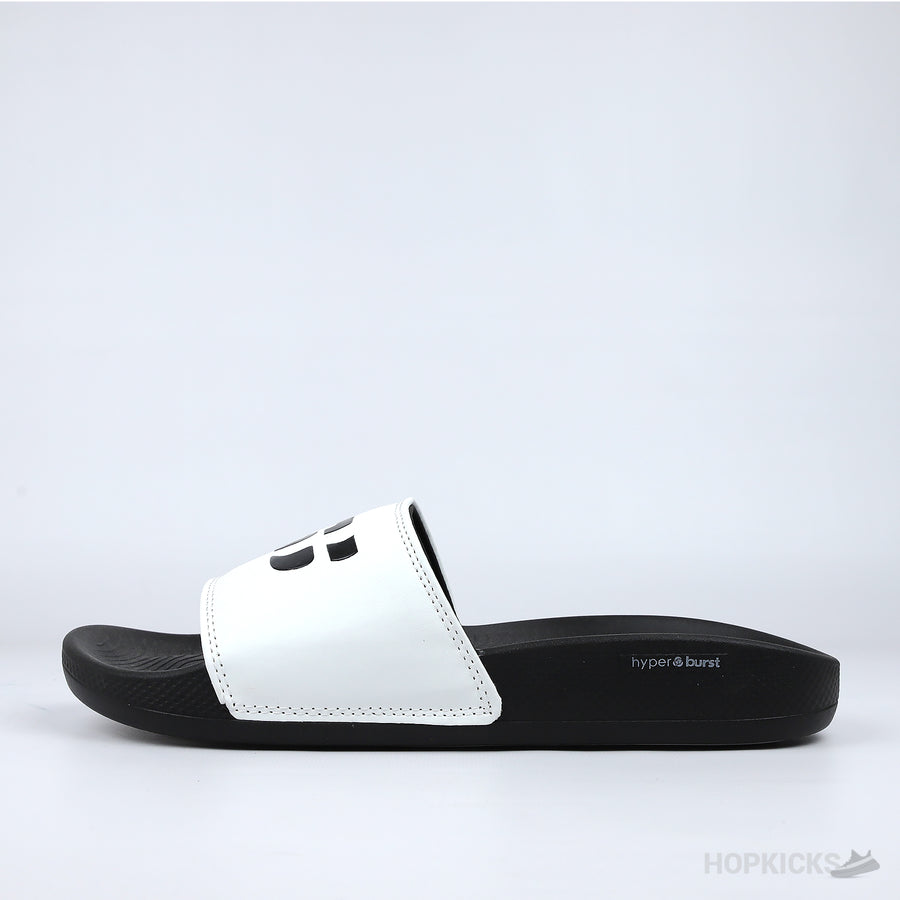 Skechers Hyper Burst Memory Foam Slide Black White