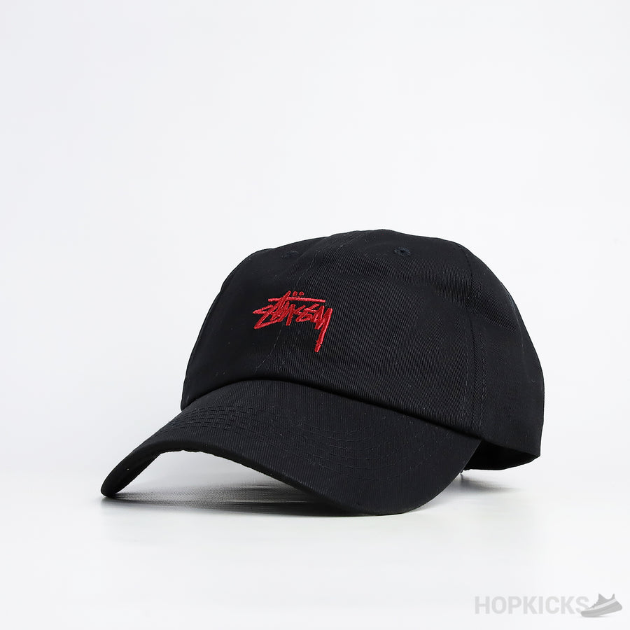 STU Red Logo Black Cap