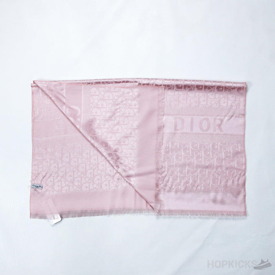 CD Monogram Scarf Pink
