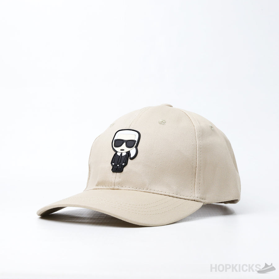 Karl Beige Baseball Cap