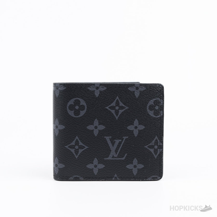 LV Black Bifold Wallet in the Monogram Eclipse pattern