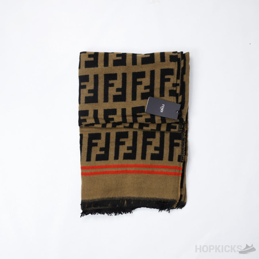 FF Poncho Brown Wool And Silk Poncho