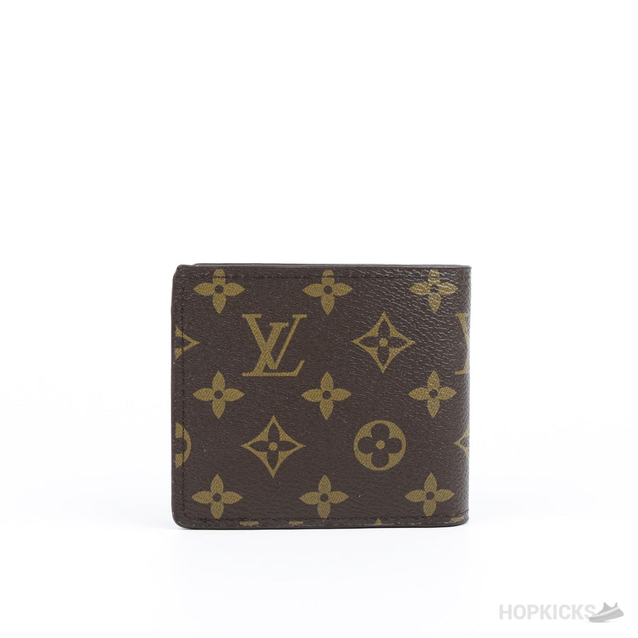 LV Brown Bifold Wallet in the Monogram Eclipse pattern