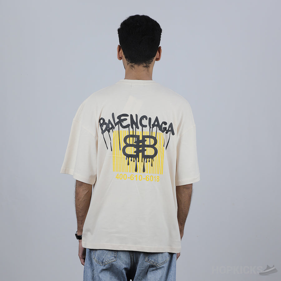 Bale*ciaga Skin T-Shirt Yellow Print (Economy Batch)