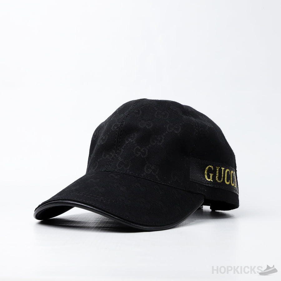 GCC Baseball Peaked Black Cap