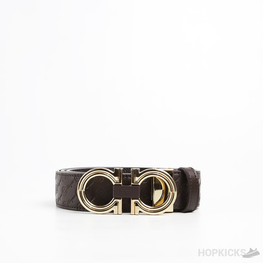 Ferragamo Gold belt