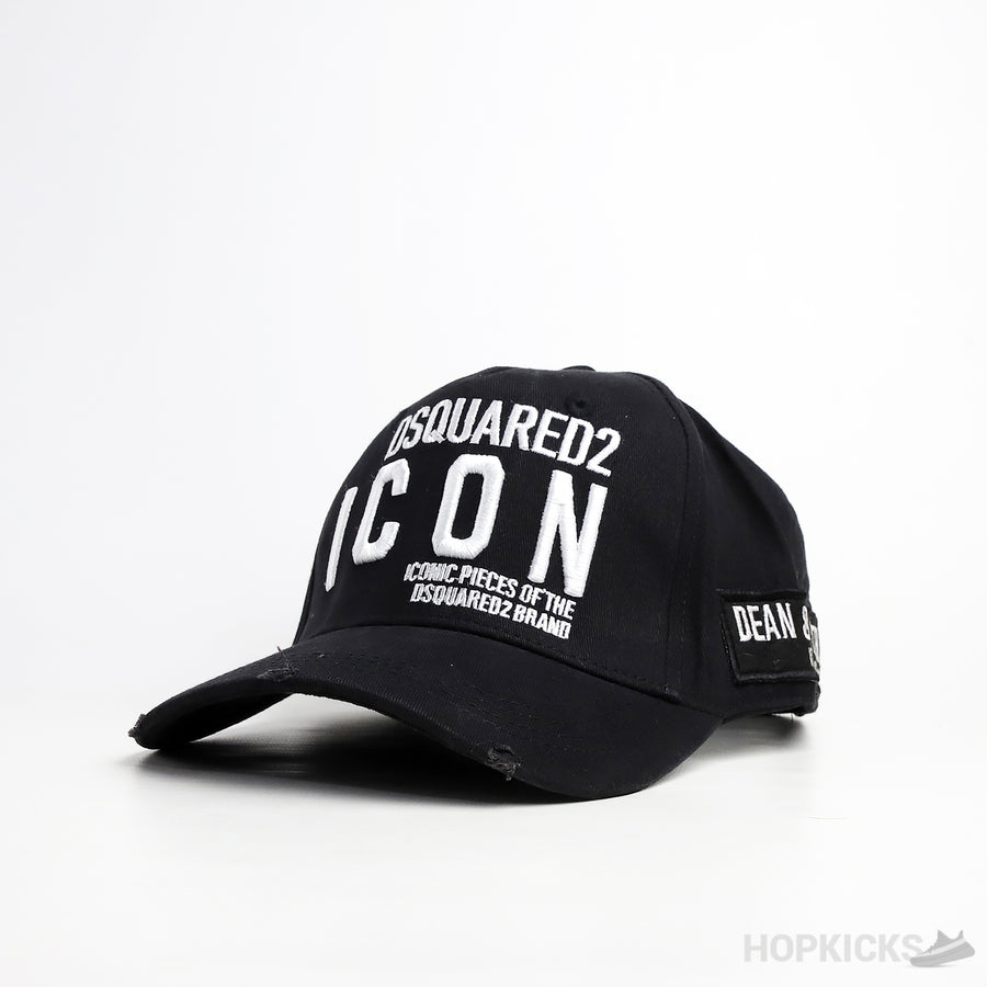 Dsquared2 Embroidered Logo Baseball Black Cap (T83)