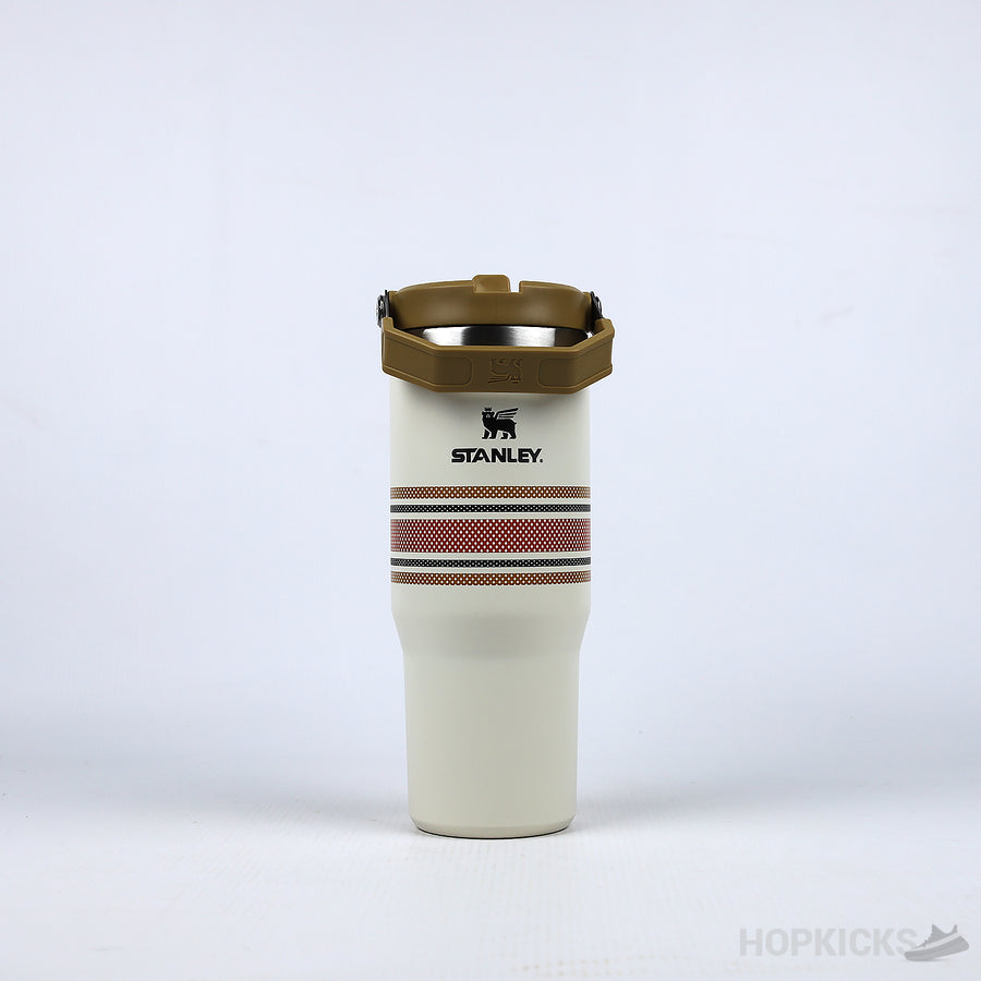 Classic Iceflow Flip Straw Tumbler Cream Mesh (887mL) (Premium Batch)