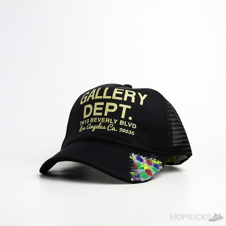GD. Paint Effect Print Black Cap