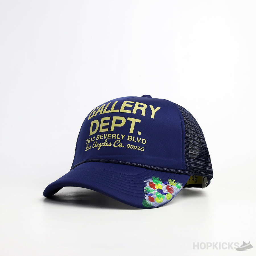 GD. Paint Effect Print Blue Cap