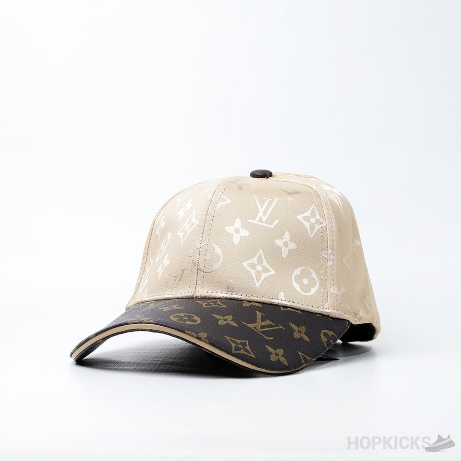 LV Beige Monogram Cap
