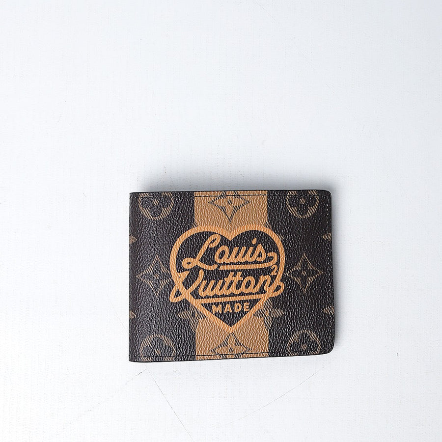 L.V x Nigo Multiple Wallet Monogram Stripes Brown (Dot Perfect)