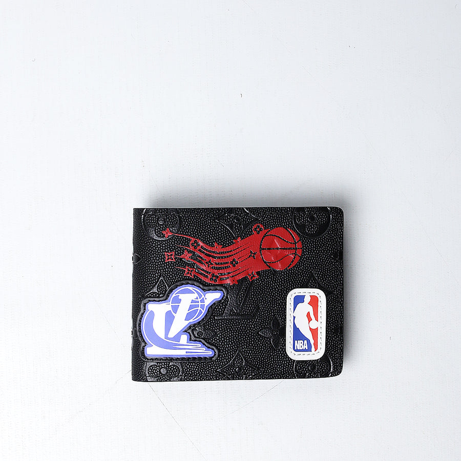LV x NBA Hero Jacket Leather Multiple Wallet Monogram Black (Dot Perfect)