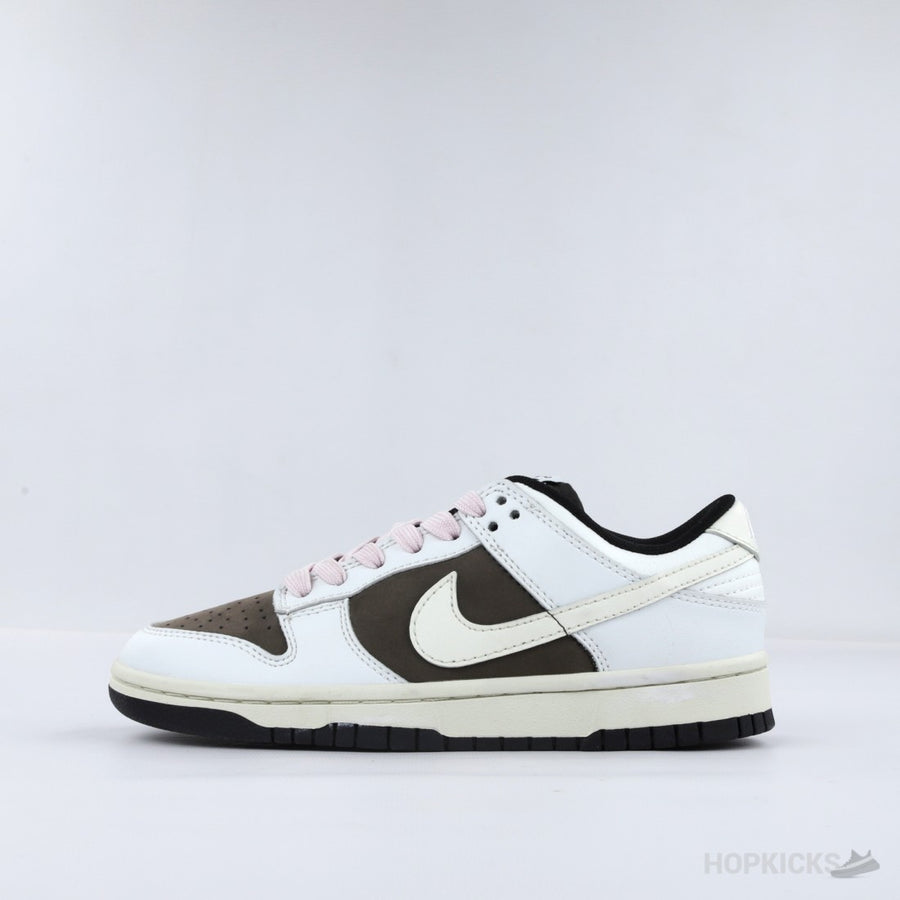 NK Dunk Low Retro White Brown Pink