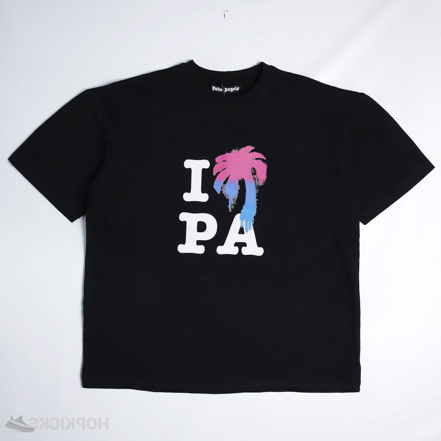 PALM ANGELS I Love PA Black T-Shirt