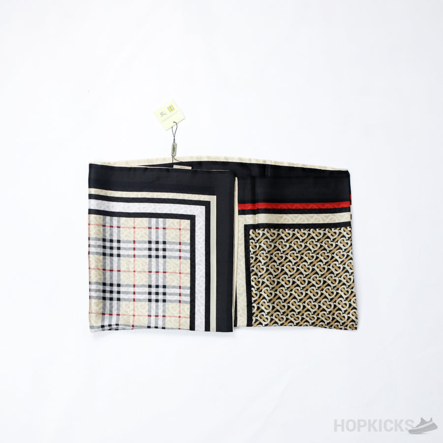 BRB Vintage Check Logo Printed Scarf