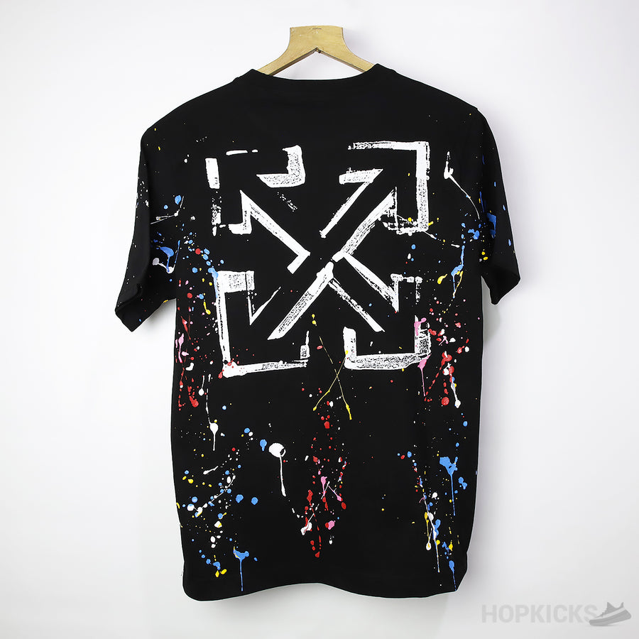 OW Printed Black T-Shirt