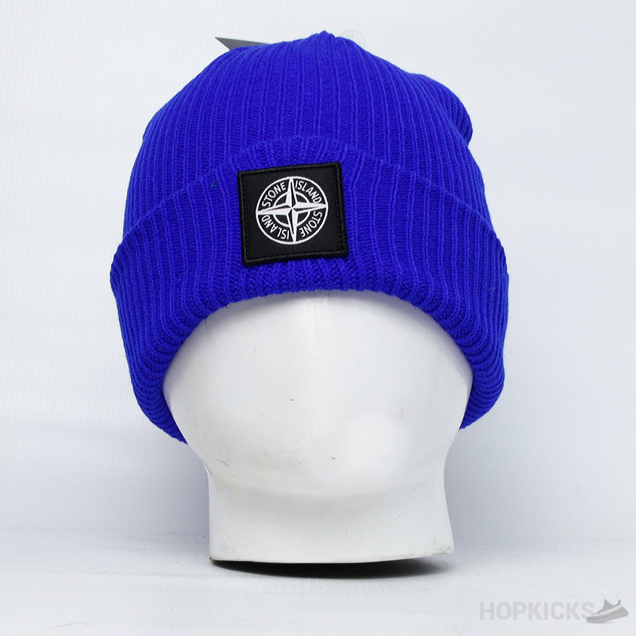 SI Rib-knit Compas Beanie Blue