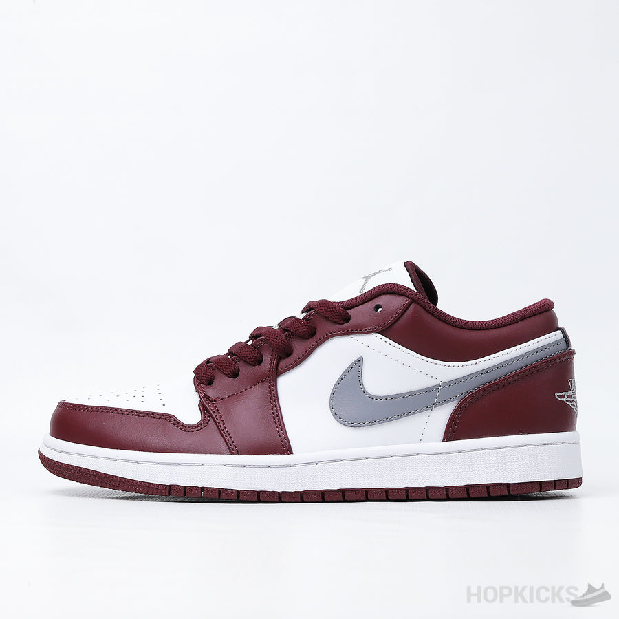 Jordan 1 Low White Bordeaux (Premium Plus Batch)