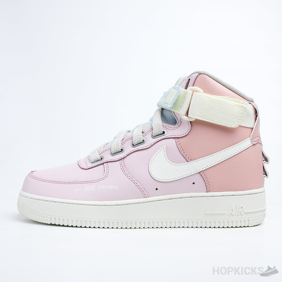 NK Air Force 1 High Utility "Force is Female" Echo Pink Sail (W) (Premium Batch)